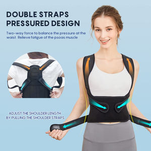 Correcteur <span class=keywords><strong>de</strong></span> posture dorsal complet en maille respirante réglable avec bretelles croisées pour améliorer la posture et corriger la cyphose - Vente en gros - Product Image 2