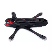 Châssis FPV Axisflying Manta5 Pro DC 5 pouces, châssis Wide X Freestyle pour unité aérienne O3, kit de quadricoptère RC