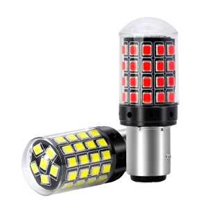 Ampoule LED Super Lumineuse 2022 pour Voiture 12-24V 1156/1157/7440/7443 T20/Ba15s/Bau15s Canbus Sans Erreur 2835 54SMD 27W Clignotant - Product Image 1