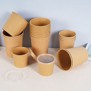 Настраиваемый биоразлагаемый экологически чистый контейнер для супа из крафт-бумаги на вынос, чашка для лапши, миска для еды для лапши и супов - Product Image 5