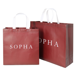 Advertising Eco Friendly Reusable Laminated Wholesale Non Woven Tote Bags With Custom Printed Logo