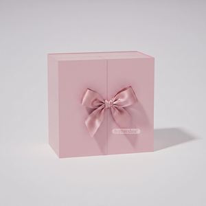 Boîte cadeau pliante de luxe FX, petite, design personnalisé, bouquet de fleurs, boîte cadeau pour la Saint-Valentin avec ruban - Product Image 6