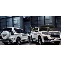 Accessoires de voiture pour Toyota Prado 2011-2017 changement à 2022 année policier-homme avec feux arrière de phare de capot de pare-chocs avant et arrière