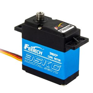 Servomoteur numérique standard entièrement métallique 25kg SPT5535LV-360 35kg, rotation continue à 360°, pour RC Crawler, pièces et accessoires RC en acier - Product Image 5