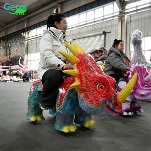 Gecai Vente Chaude Dinosaure Artificiel en Résine à Enfourcher pour Enfants avec Contrôle Automatique et Sons Réalistes - Product Image 4