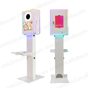 สองด้าน DSLR ซุ้มถ่ายภาพเปลือกสำหรับพื้นผิว <span class=keywords><strong>Pro</strong></span> และ iPad selfie บูธตู้โชว์กล้องเครื่องพิมพ์ Photobooth ราคา - Product Image 1