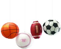 Lanternes en papier personnalisées pour fêtes d'équipe, festivals, football, baseball, basketball, Thanksgiving, Nouvel An
