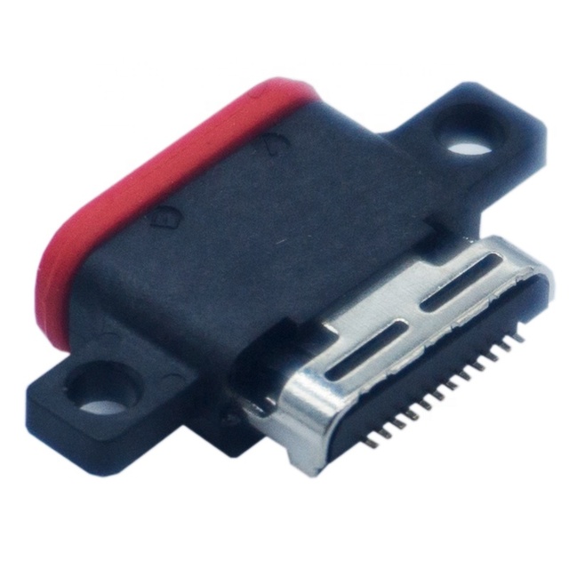24Pin Waterproof Female USB 3.1 Type C Connector