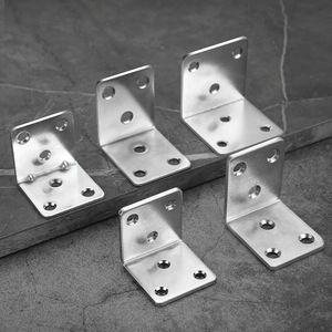 Supports d'étagère en acier laminé à froid, à angle droit de 90 degrés, pour connecteurs de meubles de placard, durables et robustes - Product Image 1