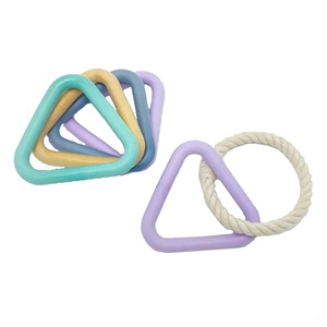 Produttori Eco Friendly Super Chewer accessori per animali corda grande <span class=keywords><strong>razza</strong></span> Haute Wild One Dog Triangle Tug <span class=keywords><strong>Toy</strong></span> - Product Image 2