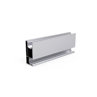 UISOLAR, fabricant de systèmes de montage solaire, fournit des rails solaires en aluminium pour toits personnalisés, aluminium naturel argenté 6005 anodisé