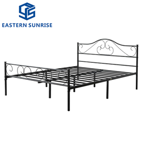 Cadre de lit en métal au design simple <span class=keywords><strong>pour</strong></span> la location, idéal <span class=keywords><strong>pour</strong></span> salon, hôtel, <span class=keywords><strong>chambre</strong></span> <span class=keywords><strong>à</strong></span> coucher, appartement - Product Image 2