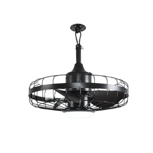 20 inch cage style <b>ceiling</b> fan, modern intelligent indoor and outdoor <b>ceiling</b> fan, with <b>lights</b> and <b>remote</b> <b>control</b> - Product Image 1