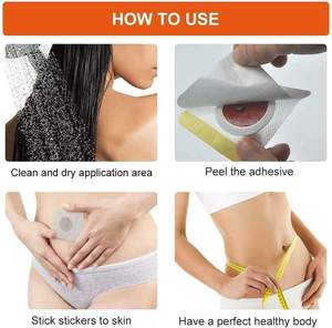 Hiệu quả 100% tự nhiên thảo dược rốn nam châm cơ thể trọng lượng mất mát mỏng vá chất béo đốt cháy bụng giảm béo vá 30PC - Product Image 6