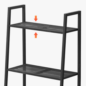 رف تخزين بسيط متعدد الطبقات شبه منحرف نوع قائم من الحديد للديكور المكتبي حل تخزين معدني للديكور - Product Image 6