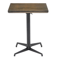 Table à manger de bonne qualité pour restaurants et cafés avec table en bois massif vintage et installation facile