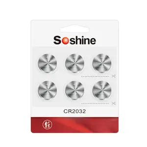 CR2032 Coin Cell Lithium Battery 3V - 6 Count (Pack of 1)