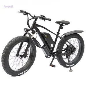AVERIL-bicicleta eléctrica de montaña para adultos, bici de gran potencia, Motor de tracción central de 48V, suspensiones duales, 1000W