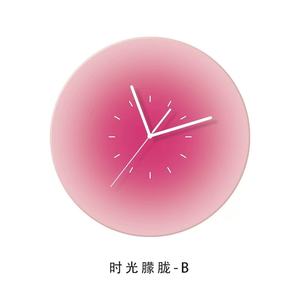 Horloge murale décorative en verre avec logo personnalisé [12 pouces 30 cm] Série coucher de soleil nordique, horloge murale silencieuse créative, art mural 3D, OEM/ODM - Product Image 5