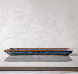 الشرقية أواني الطعام خمر مستطيلة الأزرق رد الفعل تخدم الحلوى طبق الطعام السيراميك Porcelana الضحلة طبق سوشي - Product Image 4