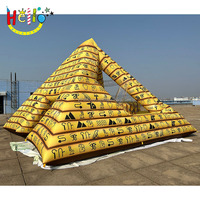 Modèle gonflable de pyramide égyptienne pour la décoration publicitaire des musées