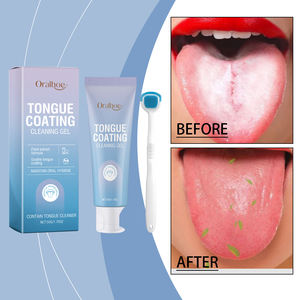 <span class=keywords><strong>Gel</strong></span> nettoyant pour la langue en silicone efficace pour éliminer le revêtement, améliorer l'hygiène buccale, grattoir pour la langue - Product Image 1