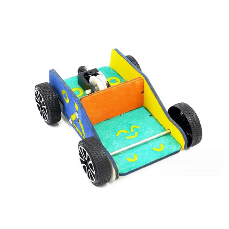 लकड़ी की पहेली 3 डी मिनी वाहनों की लकड़ी की मॉडल किट पेंटिंग मॉडल डिजाइन बच्चों के लिए पहेली खिलौने खेल