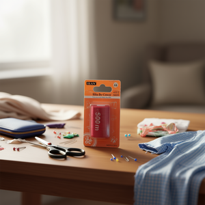 ด้ายเย็บผ้าอิลัน 500 เมตร 40S/2 โพลีเอสเตอร์ สีแดง สำหรับเย็บมือและเย็บจักร - Product Image 2