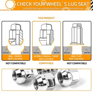 QLN032 MIKKUPPA <span class=keywords><strong>20</strong></span> pièces Zinc <span class=keywords><strong>1</strong></span>/<span class=keywords><strong>2</strong></span>-<span class=keywords><strong>20</strong></span> écrous <span class=keywords><strong>de</strong></span> cosse <span class=keywords><strong>de</strong></span> gland à extrémité ouverte pour roues <span class=keywords><strong>de</strong></span> rechange - Product Image 4
