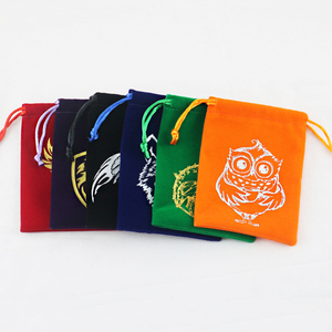 8*10 cm Custom Color Personalized logo Print Drawstring Pouches Custom Jewelry Packaging Bag - Product Image 1