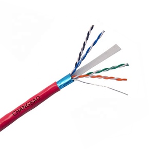 Pass <strong>Test</strong> Cat6 Network Cable 305m Rolls 4 Pair 23AWG Copper Foil Twisted Pair Shielded Cat6 Lan Cable Shielded Ethernet Cable - Product Image 3