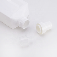 Flacon de détergent à haute capacité 400ml 600ml 1000ml, flacon d'emballage cosmétique, en plastique HDPE, avec couvercle à vis, impression d'écran