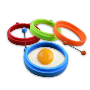 Various Shaped BPA Free Non Stick Pancake Molds Maker Fried Egg Mould Silicone Egg Cook Ring For Frying Eggs