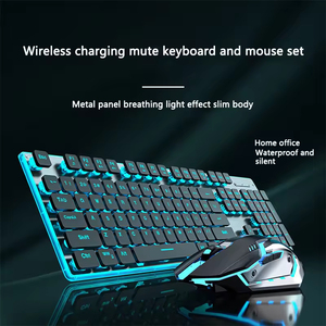Gaming Mechanical Keyboard and Mouse Combo-Wireless RGB Backlit <b>USB</b> Type-C Ultra Thin Silent High Appearance Computer Peripheral - Product Image 4
