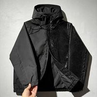 Veste coupe-vent et imperméable personnalisée avec logo, streetwear, loisirs de plein air, veste réactive à l'eau chaude, randonnée et alpinisme.