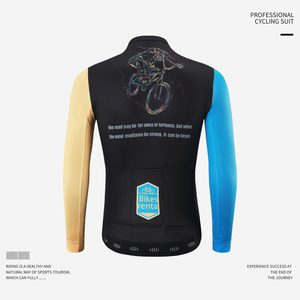 Jersey de Ciclismo Unisex de Manga Larga, Estampado de Bicicletas de Montaña, Secado Rápido, Transpirable, para Ciclismo de Montaña y Carretera, para Hombres y Mujeres - Product Image 3