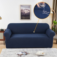 Housses de Canapé Extensibles pour Salon, Fauteuil et Canapé Modulable, Décoration d'Intérieur, Housse Élastique 1/2/3/4 Places