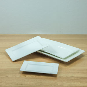 Grosir Pabrik Keramik Modern <span class=keywords><strong>8</strong></span> inci putih piring makan persegi panjang UNTUK RESTORAN dan pernikahan menggunakan <span class=keywords><strong>Microwave</strong></span> aman - Product Image 4