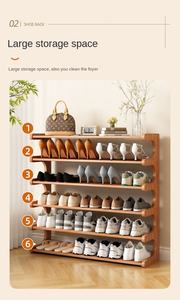 Zapatero sólido moderno, muebles de madera multicapa <span class=keywords><strong>para</strong></span> el hogar, diseño Simple, organizador de sala de estar <span class=keywords><strong>para</strong></span> dormitorio - Product Image 3