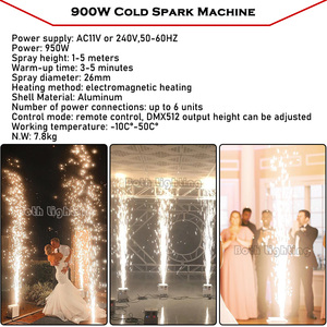 900W DMX Cool White/Black Wunder kerze Fernbedienung Spezial effekt Feuerwerk Cold Spark Machine für Party Wedding Club - Product Image 6