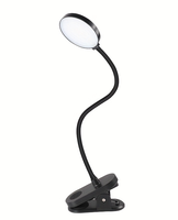 Lampe de table d'étudiant à col de cygne rechargeable par USB avec lumière de lecture Lampe de lecture de bureau à pince flexible pour chambre à coucher Produit de maison intelligente