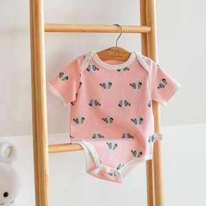 Recién Nacido bebé niña ropa de verano de algodón orgánico ropa de bebé mameluco - Product Image 6