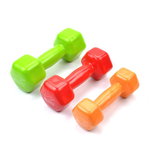 Accessoires d'équipement de gymnastique 5kg 8kg vinyle rose bleu haltère hexagonal prix - Product Image 4