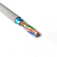 Cable Ethernet aprobado por CPR, Cat6a, Cat7, Cat8, Cable de red para datos de ordenador, CCA, Cat 5e,cat 5e, 4 pares de giro, 24AWG, Utp,cat5