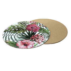 Napperons en liège écologique, impression fleur marbre de luxe, Table à manger Sublimation Mdf - Product Image 3