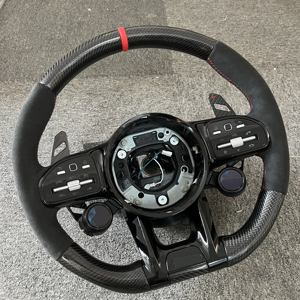Volante de Fibra de Carbono de Alta Calidad para AMG con Botón OLED para Alcatara, para Benzs W204 W205 W211 W212 W213 Años 2005-2021 - Product Image 2
