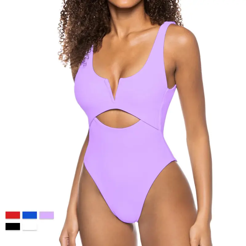B0BPS4DWVL Women One Piece Swimsuits Tummy Control Bathing Suits Push up Full Coverage Swimwear
