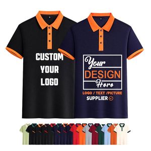 Customized Men Summer <b>Polo</b> Shirt Color Collar Casual Business Workwear <b>Polo</b> Shirts Blank Sports <b>Polo</b> Shirt with Embroidered logo - Product Image 1