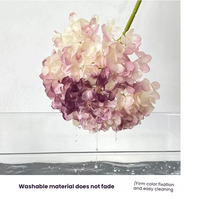Penjualan laris buket bunga buatan Hydrangea sutra mewah untuk pengaturan pernikahan