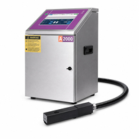 Imprimante jet d'encre industrielle CIJ, imprimante jet d'encre continu 576 m/min, 1 à 5 lignes, imprimante jet d'encre à petits caractères pour bouteilles et câbles